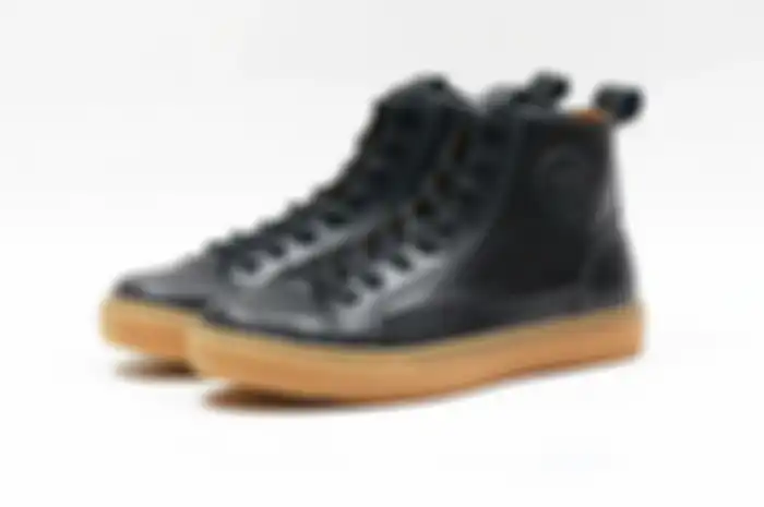 Sneakers High Hitam Gum Portblueshoes