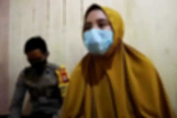 Hervina (34) saat memberikan konfirmasi