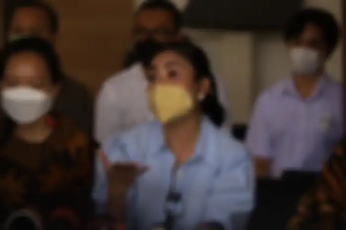 Nindy Ayunda seusai konsultasi di Komnas Perempuan, Kawasan Menteng, Jakarta Pusat, Selasa (16/2/2021).