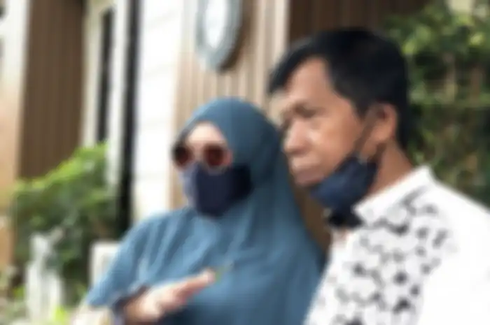 Kiwil dan Rohimah di Pengadilan Agama Jakarta Selatan, Rabu (10/2/2021)