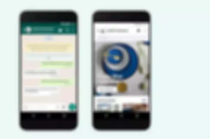 Ilustrasi akun WhatsApp bisnis yang bakal terkoneksi dengan server Facebook