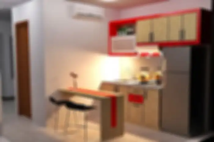 Pendar lampu menyebar lembut ke seluruh ruang dari pancaran hidden lamp.