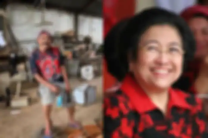 Kolase fot FX Rudy dan Megawati