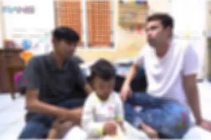 Dede Sunandar saat didatangi Raffi Ahmad