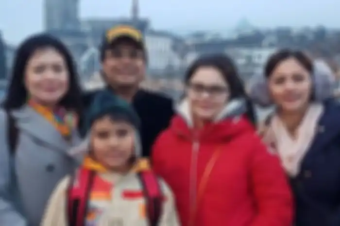 Cut Keke bersama suami dan istri pertama Malik Bawazier
