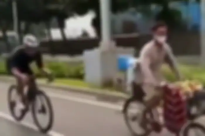 Viral Video Tukang Kopi Keliling Kalahin Pesepeda dalam Adu Kecepatan