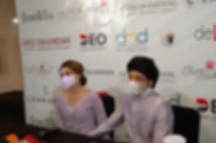 Atta Halilintar dan Aurel Hermansyah saat ditemui Grid.ID di Hotel Intercontinental Pondok Indah, Sabtu (13/3/2021).