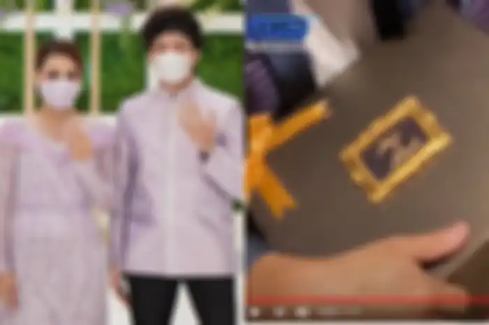 Intip souvenir lamaran Atta Halilintar dan Aurel Hermansyah.