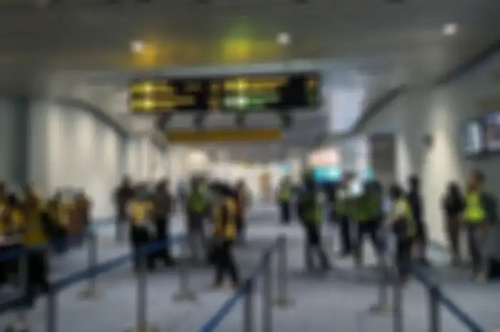 Suasana di bandara Soekarno Hatta. Satgas Penanganan Covid-19 memberi perhatian serius terhadap kedatangan WNA yang terkonfirmasi positif Covid-19.