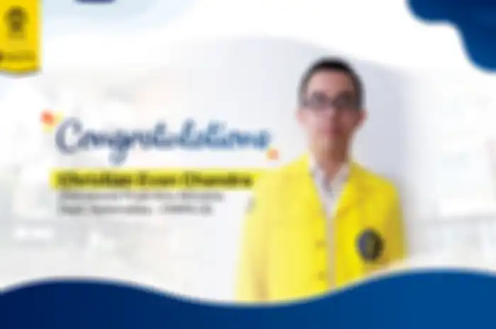 Christian Evan Chandra mejadi lulusan terbaik UI dengan IPK 4,00.