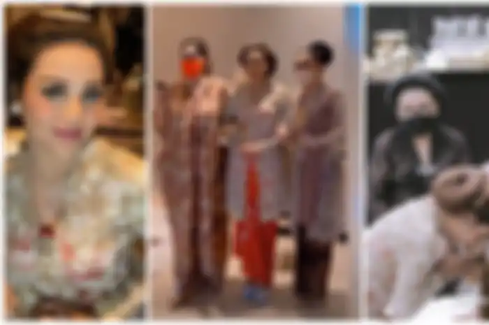 Penampilan Aurel Hermansyah saat sungkeman