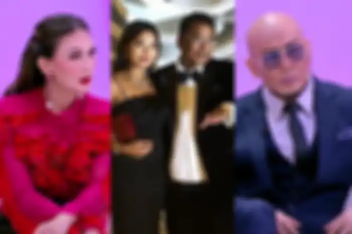 Luna Maya, Deddy Corbuzier dan Felicia Hutapea anak Hotman Paris (tangah) 