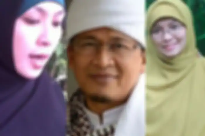 Aa Gym dan kedua istrinya, Teh Ninih dan Teh Rini