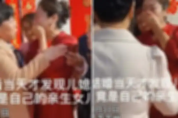 Inilah detik-detik seorang ibu di China menangis karena bertemu dengan ibu kandungnya, yang ternyata menjadi istri putranya. 