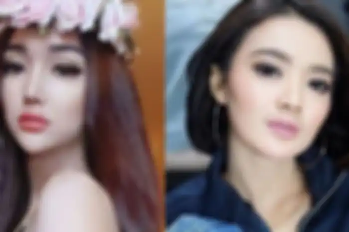 Kolase foto Lucinta Luna dan Wika Salim