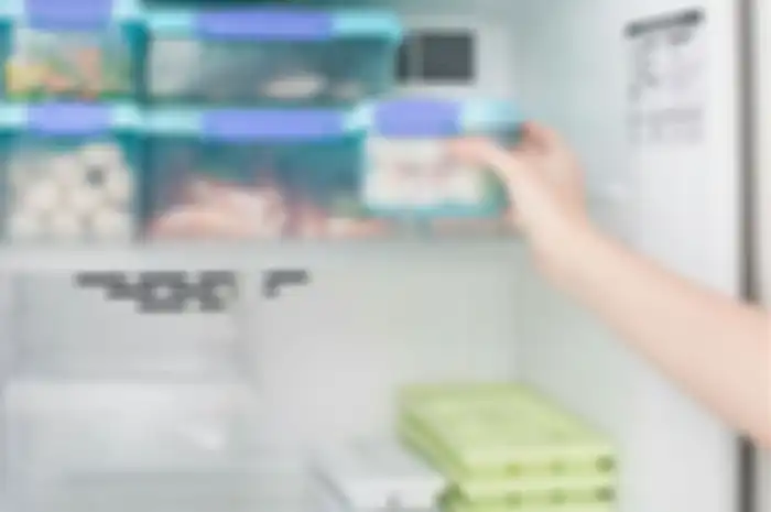 Ilustrasi freezer, untuk menyimpan makanan beku. 