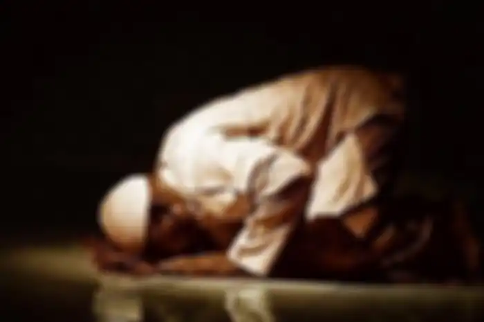 Ilustrasi salat tahajud.