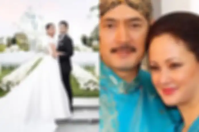 Kolase foto pernikahan Bambang Aditya Trihatmanto dan foto kedua orang tuanya