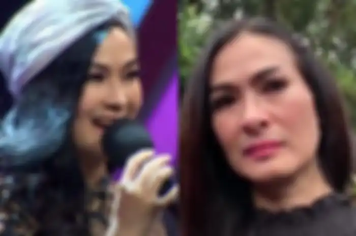 Iis Dahlia dipertemukan dengan Isda KW yang parodikan aksi panggungnya nyanyi Marhaban Tiba