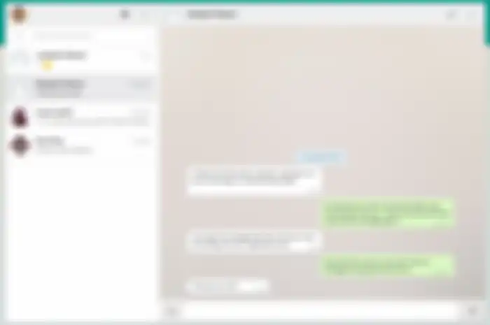 Ilustrasi chat di WhatsApp Web