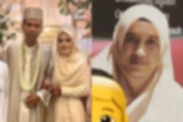 Ustaz Abdul Somad saat menikah dan mantan istrinya, Mellya Juniarti.