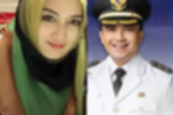Kolase foto Sahrul Gunawan dan mantan istrinya