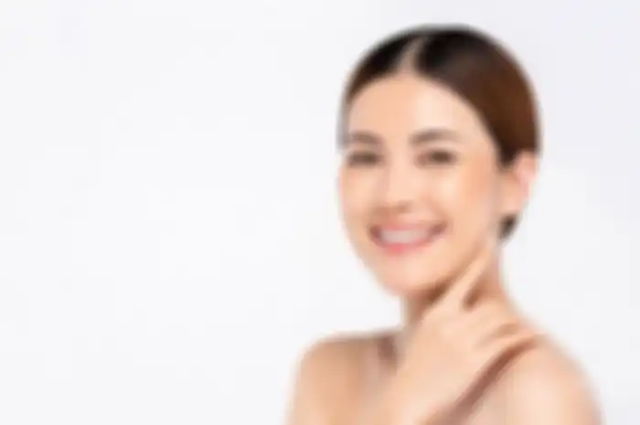 Ilustrasi wajah glowing saat lebaran