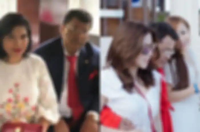 Kolase Hotman paris-Agustianne Marbun dan Hotman Paris bersama asistennya