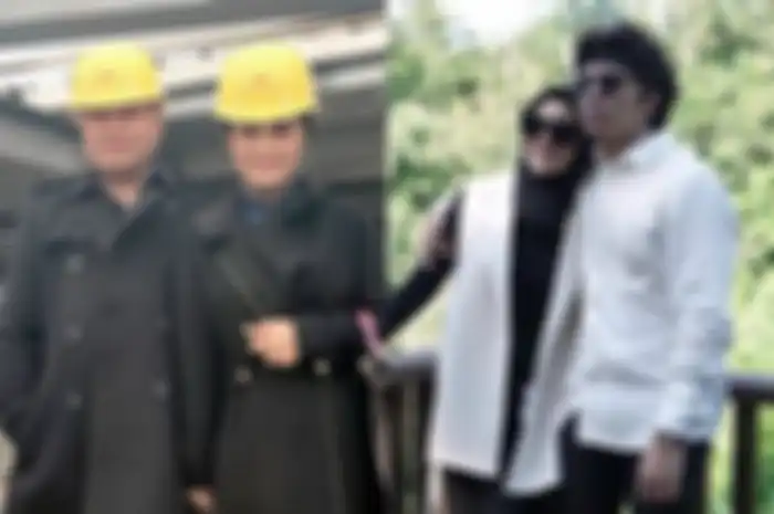 Kolase foto Krisdayanti-Raul Lemos dan Aurel Hermansyah-Atta Halilintar. 