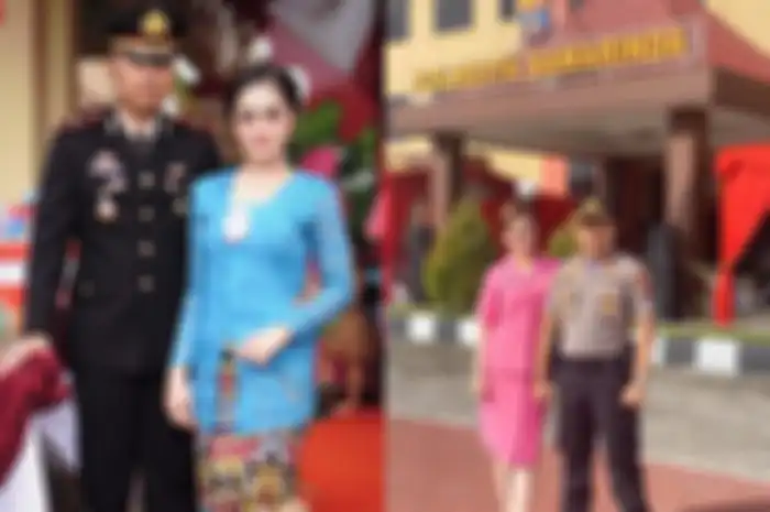 Foto cantik Cristina Laws, sosok istri perwira polisi yang bertugas di Polresta Samarinda viral mirip barbie hidup.