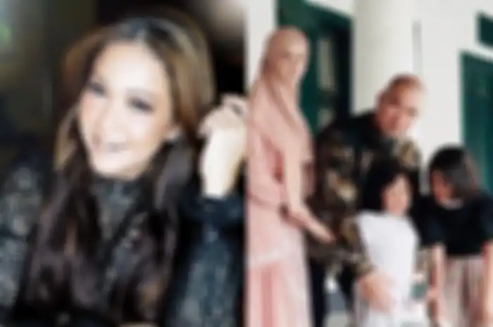 Kolase Maia Estinty dan keluarga Ahmad Dhani serta Mulan Jameela