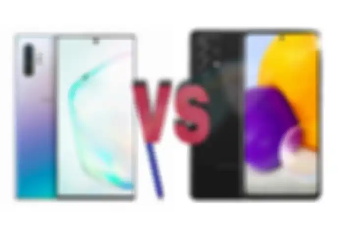 Perbandingan harga HP Samsung bekas Galaxy Note10+ vs Galaxy A72 baru.