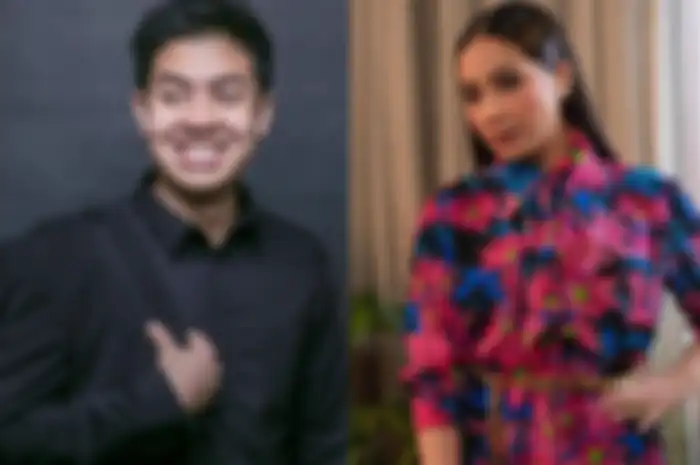 Kolase Foto Nagita Slavina dan Jerome Polin