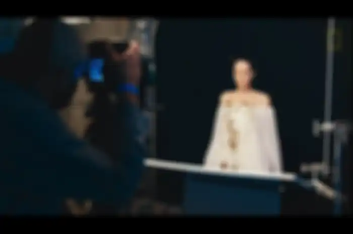 Fotografer Dan Winters, seorang peternak lebah amatir, memotret untuk sesi Angelina Jolie. 