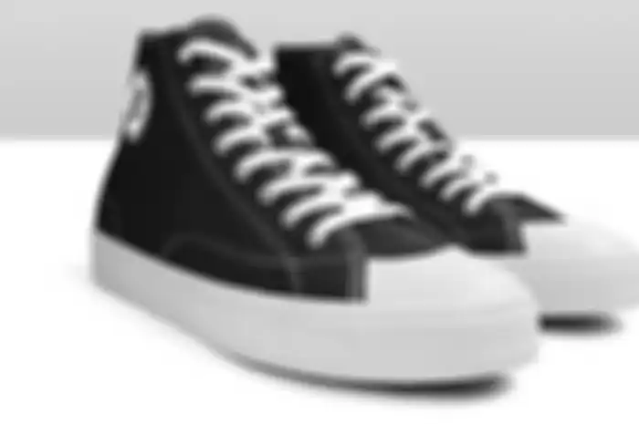 Sneakers High Hitam Putih Geoff Max