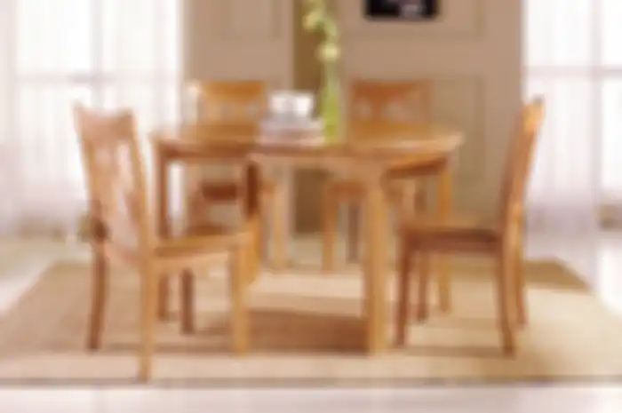 Ilustrasi furnitur kayu. 