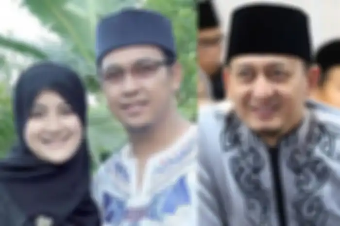 Kolase foto Uje dan Umi Pipik - Ustaz Zacky Mirza