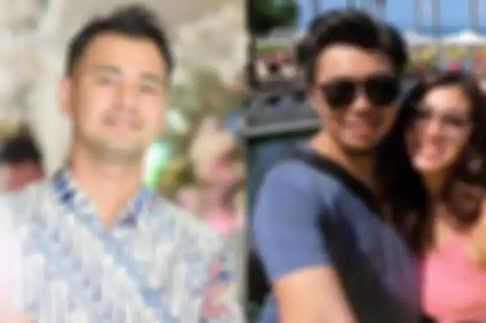 Raffi Ahmad (kiri) Nisya Ahmad dan suami (kanan)