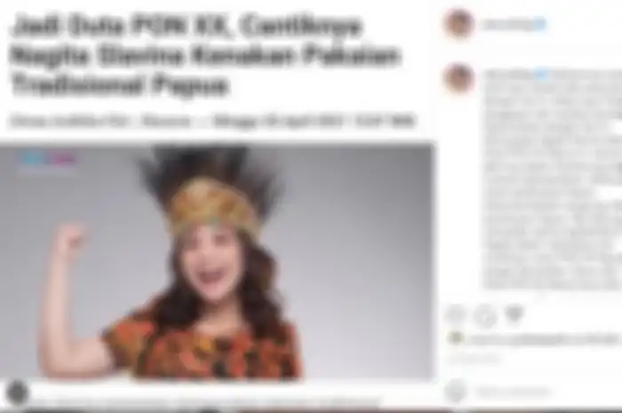 Nagita Slavina sebagai DUTA PON XX Papua