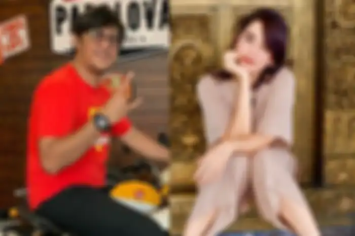 Kolase foto Andre Taulany dan Ussy Sulistiawaty