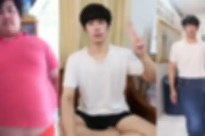 Nes Chedtragull, seorang pria asal Thailand, membagikan momen dirinya berhasil menurunkan berat badan dari 156 kg ke 75 kg hanya dalam waktu setahun.