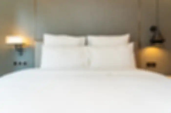 Ilustrasi kamar tidur di motel