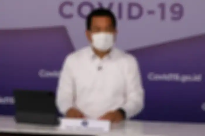 Juru Bicara Satuan Tugas Penanganan Covid-19 Wiku Adisasmito saat memberikan keterangan pers, Kamis (15/4/2021).