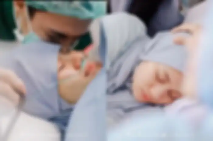 Dinda Hauw melahirkan