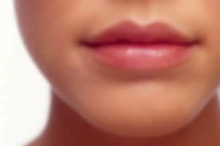 Ilustrasi bibir kedutan