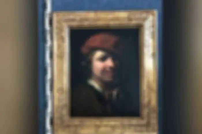 Lukisan oleh seniman Samuel van Hoogstraten yang dibuang. 