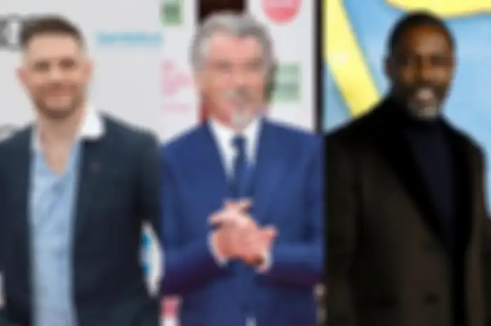 Tom Hardy (Kiri), Pierce Brosnan (Tengah) dan Idris Elba (Kanan)