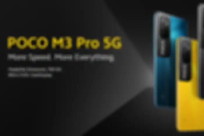 POCO M3 Pro yang sudah 5G-Ready dengan jaringan Telkomsel.