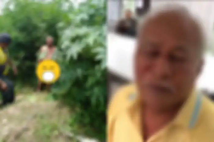 Pensiunan PNS ini ketangkap basah lagi bugil di semak-semak bareng seekor sapi.