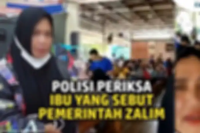 Tangkap layar video viral seorang emak-emak di Padang yang sebut tidak takut corona dan pemerintahan zalim.